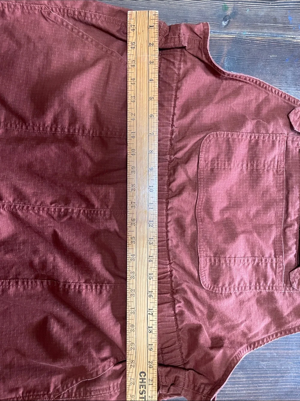 Duluth Trading Co Rust colored hemp blend overalls - Picture 4 of 7